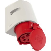 PCE - cee Wandsteckdose 5-polig, 16 a, 400 v, IP44