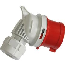 Cee-winkelstecker Twist 16a, 5-polig, Ip44, 400v - Rot/grau