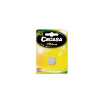Pile au lithium bouton cr2016 3v bt blister - Cegasa