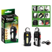 Torche De Survie Professionnelle Cob+1 Led Jusqu'à 400lm -- Jusqu'à 1.5h - Batterie 300mah Usb-c -- Couleur Noir - Cegasa