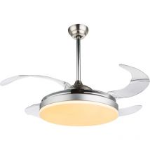 Ceiling fan Cabrera Nickel with led and remote