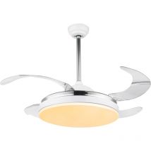 Ceiling fan Cabrera White with led and remote