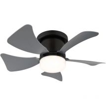 Ceiling Fan Hines Black-Grey with led & Remote