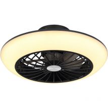 Ceiling fan Lafee Black with led light