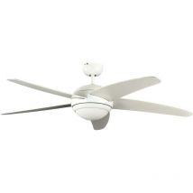 Ceiling Fan Melton White with Light and Remote