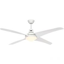 Certeo - Ceiling Fan Mirage White with Light & Remote