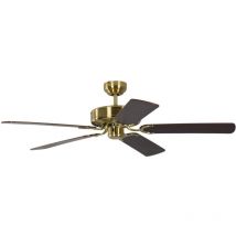 Ceiling Fan Potkuri Satin Brass / Mahogany
