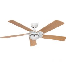 Certeo - Ceiling Fan Rotary White-Beech with Remote