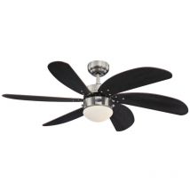 Westinghouse - Ceiling Fan Turbo Swirl Chrome 105cm / 42 with Light