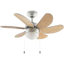 Starluna - Ceiling Fans with Lighting 'Minja' made of Metal for Living Room & Dining Room