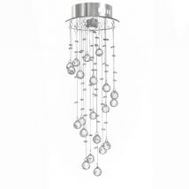 Toolight - Ceiling Lamp Chandelier APP779-3C Cristal Spirale 1-light points GU10 25x90Cm