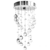 Toolight - Ceiling Lamp Chandelier APP785-1C Cristal Spirale 1-light points GU10 25x25x50Cm