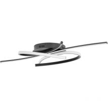 Uniprodo - Ceiling Light - 3 intertwined lines - remote control Ceiling lamp Bedroom