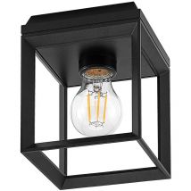 Arcchio - Ceiling Light Cayla dimmable (vintage, antique) in Black made of Metal for e.g. Hallway (1 light source, E27) from black (ral 9005)