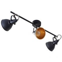 Lindby - Ceiling Light Julin dimmable (modern) in Black made of Metal for e.g. Living Room & Dining Room (3 light sources, E14) from black, gold