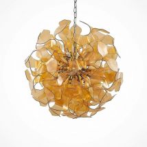 Ceiling Light Moscalina dimmable (young lifestyle) in Gold made of Metal for e.g. Living Room & Dining Room (6 light sources, G9) from Lindby antique