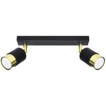 Greenice - nero 2 black/gold ceiling lamp