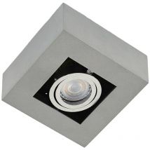 Arcchio - Ceiling Light Vince dimmable (modern) in Silver made of Aluminium for e.g. Hallway (1 light source, GU10) from silver grey