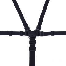 Ceinture de chaise haute à 5 points, ceinture de sécurité bébé réglable ceinture universelle protection enfant pour poussette siège enfant poussette
