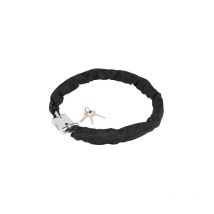 Antivol Moto Velo Chaine,Chaîne Intégrée - Antivol VéloLongueur 1 m, Noire