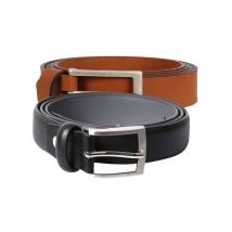 Ceinture en cuir ajustable Estex 30 mm - Couleur Noir