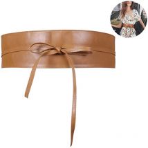 Yzmrbdqc - Ceinture en simili cuir pour femmes, ceinture large rétro pour robe d'halloween