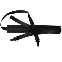 Soltec Srl - Ceinture à bandoulière pour radiocommande originale Scanreco en polyester résistant de couleur noire et extensible jusqu'à 141,5 cm