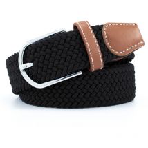 Ensoleille - Ceinture Toile Tissu Ceinture Vêtements Noir
