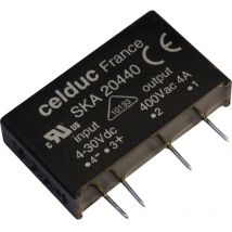 Celduc Relais - semi-conducteurs SKA10440 5 a Tension de contact (max.): 460 v/ac, 460 v/dc à commutation au zéro de tension 1 pc(s) C373762