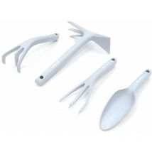 Cellfast - Gartenhandgeräte Satz pastel (blau) Pflanzkelle, Pflanzgabel, Grubber