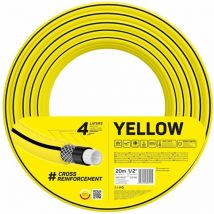 Cellfast - Manguera de jardín 4YELLOW 4 capas diámetro de 5/8'(15mm) y una longitud de 20 metros