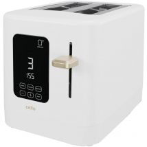 Cello - Digital 2 Slice Toaster with One Touch Ghost Panel, Toast Timer and Bagel