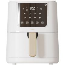Cello Single Basket AirfryerWith 'Smart Cook' Internal Food Thermometer, White