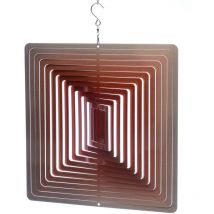 Spin-art Spinners - Cellula mobile a vento quadrata arancione 15 cm