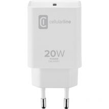 Usb Ladegerät 20 w 1x usb-c Weiß Schnellladegerät - Cellularline