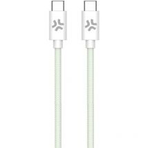 Usbcusbccottgn cable usb 1,5 m usb c Verde, Blanco - Celly