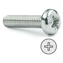 Tornillo rosca metal cabeza alomada din metrica m-6 largo 80mm