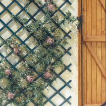 Celosía extensible pvc trelliflex verde Nortene 0.5X1.5 m