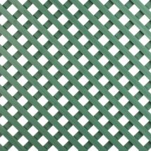 Celosía fija pvc verde 18 mm 0.8 x 1.15 m