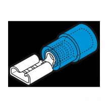 Capicorda faston con testa piatta femmina blu bf-f608 - Cembre