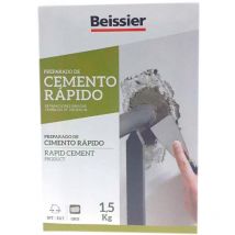 Cemento Rápido 15kg Resistente Agua Interior Exterior Gris Beissier