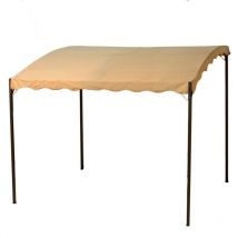 Pérgola Cenador de Jardín Arena 2,5x3 m h 2,5/2 m en Acero