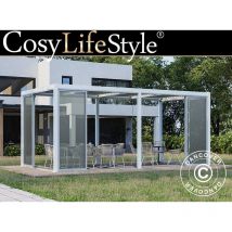 Dancover - Cenador pérgola bioclimática San Pablo Alu+ con puertas