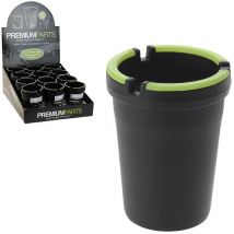 Cendrier De Voiture Fluorescent Anti-odeur – Plastique Abs Ignifuge – Éclaire La Nuit – S'Adapte Aux Porte-gobelets – Premiumparts