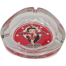 Cendrier en verre rouge Betty Boop