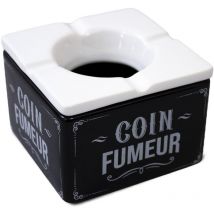 Sud Trading - Cendrier marocain en céramique - noir et blanc