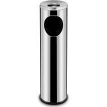 Bighouse It - Cenicero de acero integrado con papelera 15L - Hendi 691380