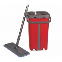 Balai Plat Microfibre Systeme d'Essorage rouge Cenocco CC9077-RD