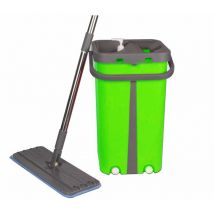 Cenocco - Balai Plat Microfibre Systeme d'Essorage vert CC9077-GN