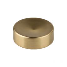 Bouton Blink or foncé coupe + vis - diamètre 26mm - Centrale Brico